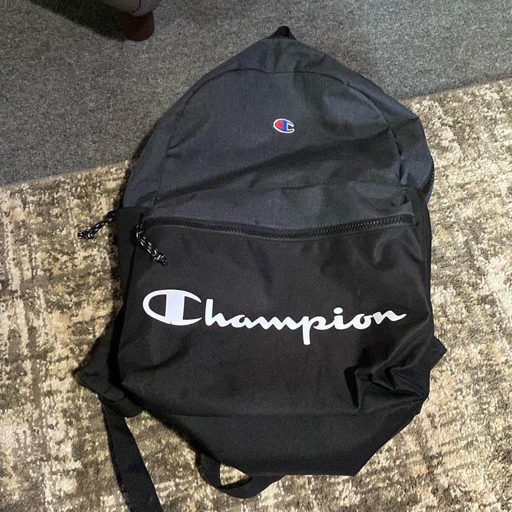 Champion Black Medium Sized Backpack - image 1
